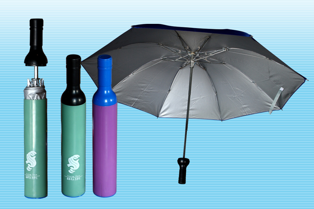 厂家直销酒瓶造型伞 酒瓶广告伞定做 酒瓶伞生产厂家