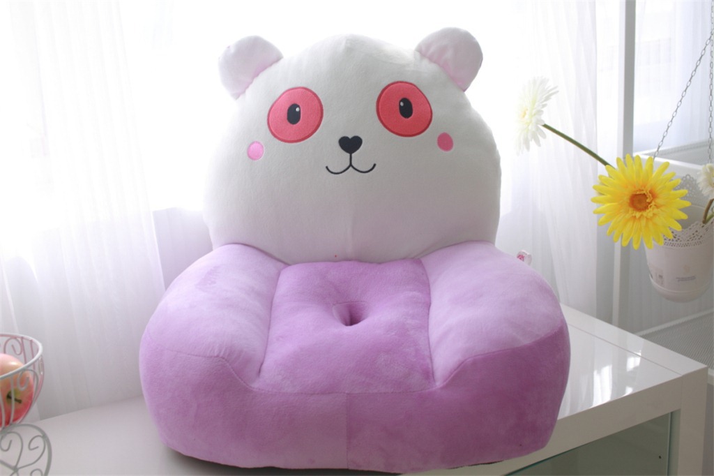 毛绒儿童沙发卡通大眼熊猫可爱单孔单人宝宝小沙发可拆洗厂家直销