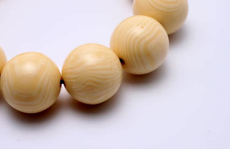 厂家直销 河马牙鱼牙佛珠手串 密度高于象牙佛珠 20mm特价促销