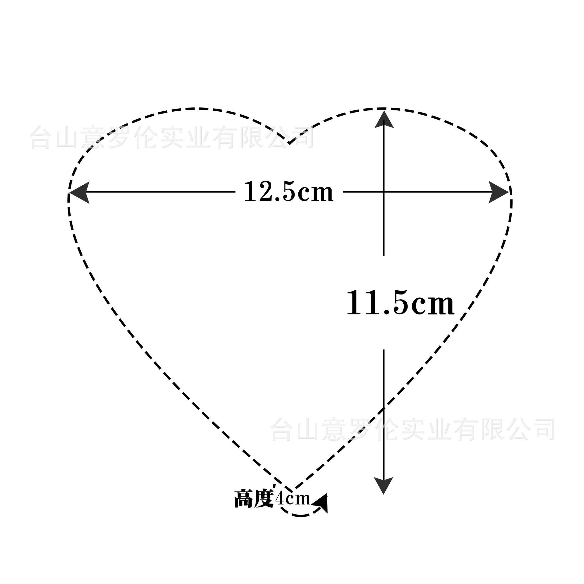 心形尺寸比例图解图片