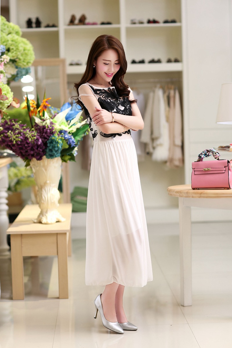 大牌明星 雪纺连衣裙 夏 修身雪纺长裙】价格,批发,供应商厂家 - 嘉兴