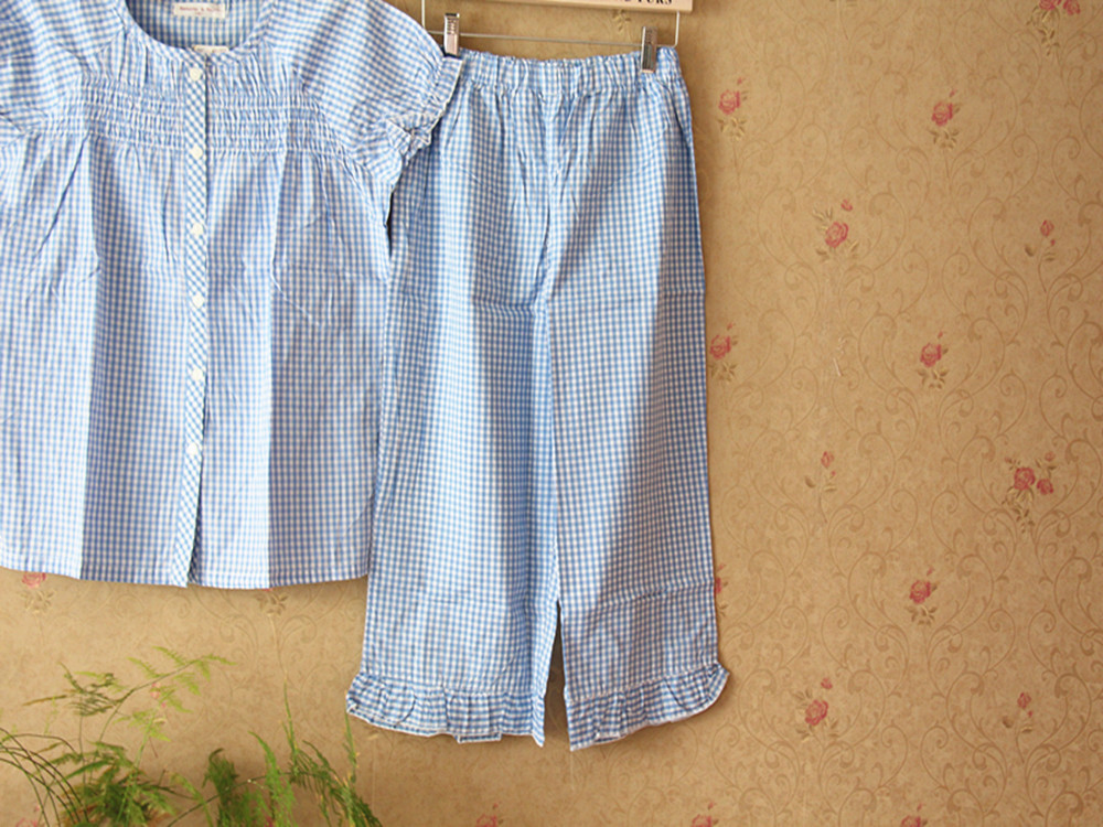 服装鞋帽箱包,钟表眼镜 内衣,家居服 家居服,睡衣,浴袍 外贸纯棉短袖