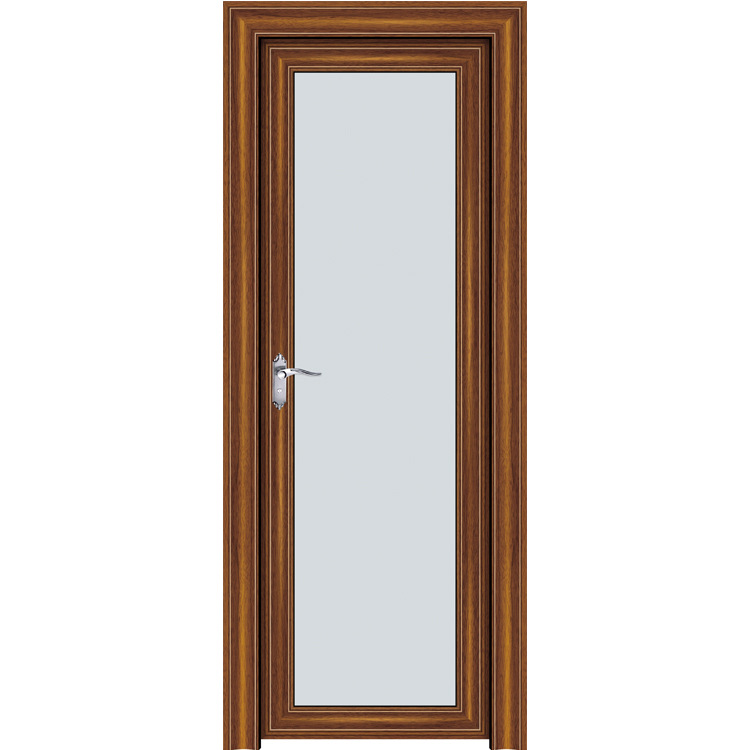 【佛山地区】优质木纹 别墅小区 铝合金门窗 室内平开门 磨砂玻璃