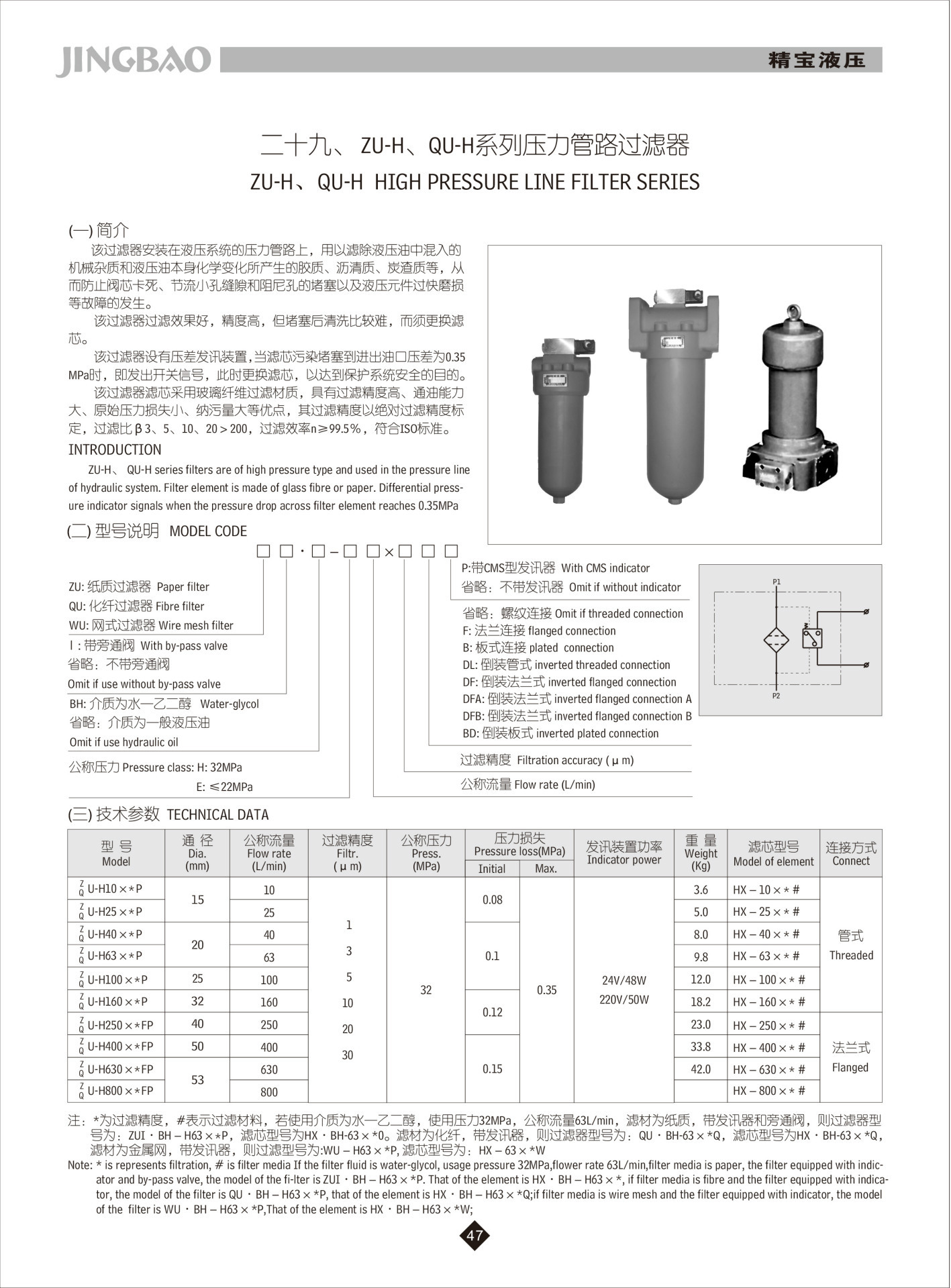 供应高压管路过滤器,过滤精度*5,*10,*20