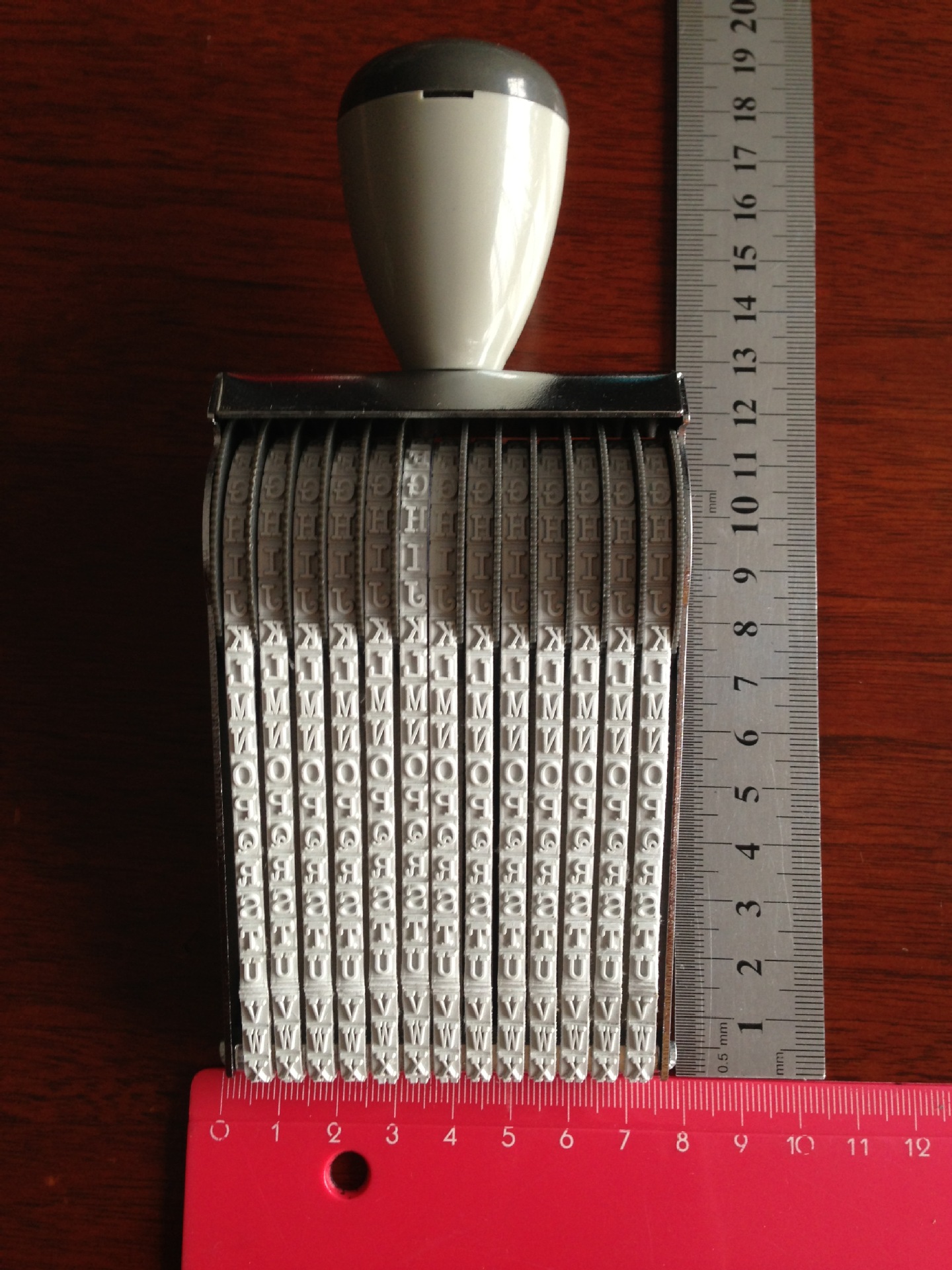 亨瑞供应大号可调数字滚轮印章 英文签名章