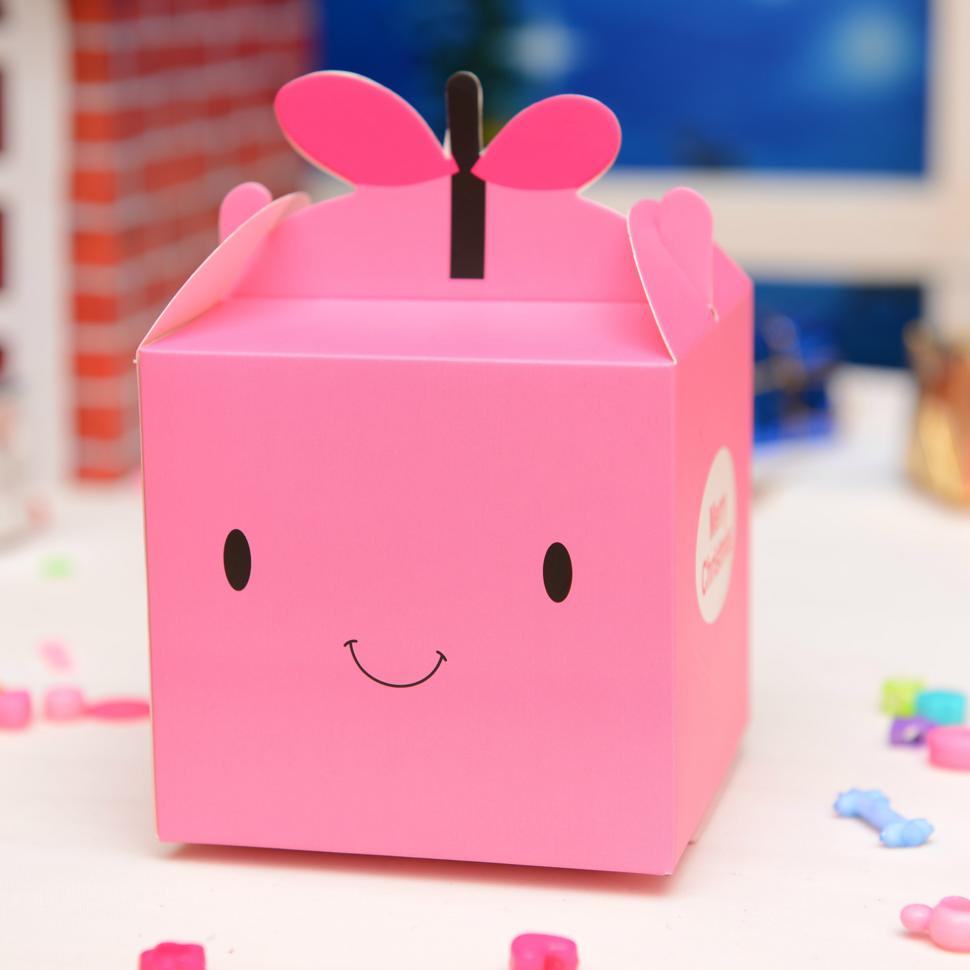 卡通苹果盒 圣诞节苹果礼品盒 平安夜苹果包装盒 平安果包装纸盒