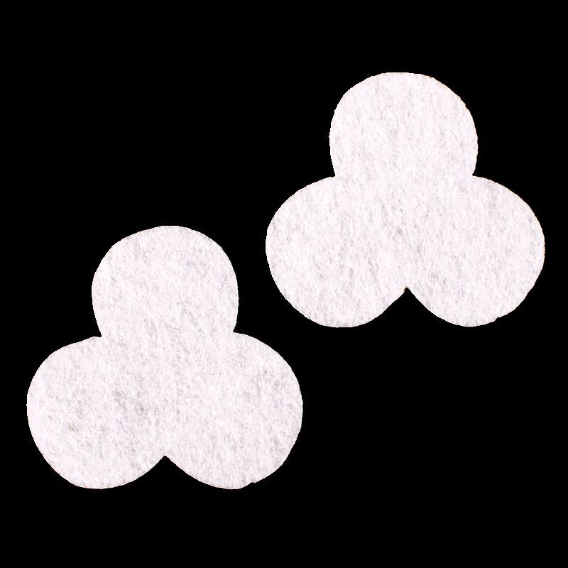 优质无纺布三角形白色底片配件 手工花垫片 直径约6cm