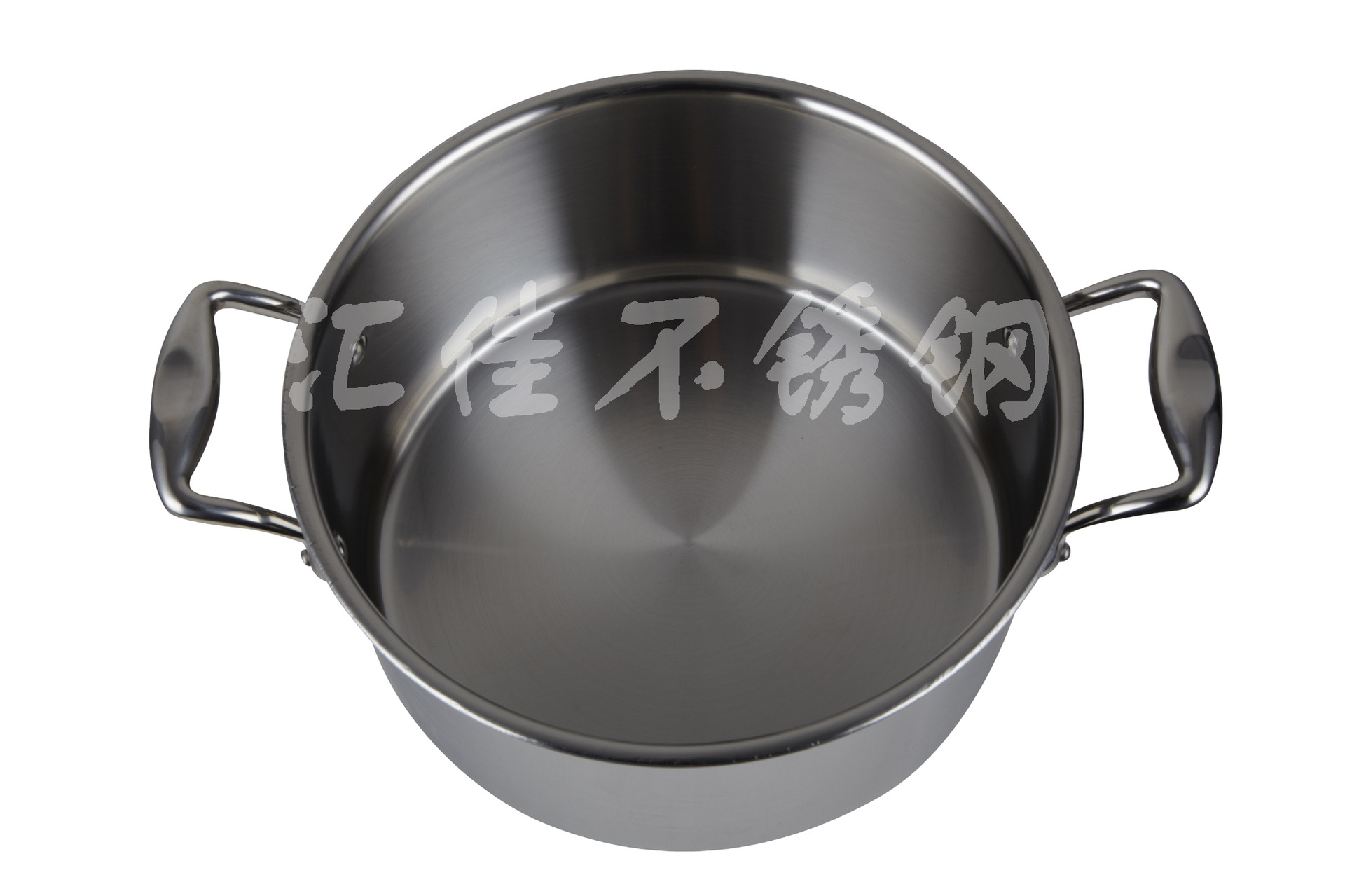 意大利高端品牌汤锅/汇佳不锈钢锅具304三层钢不粘锅/一件代发
