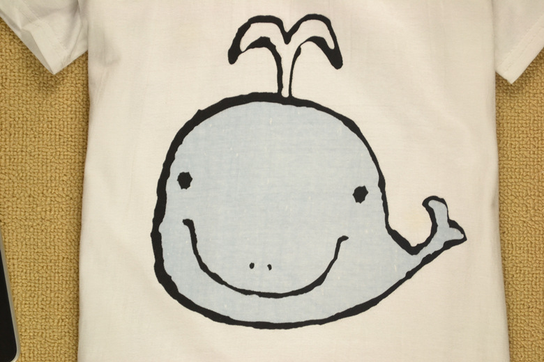 2014夏季情侣潮牌bbr 男女卡通小鲸鱼短袖t恤批发 打底半袖077