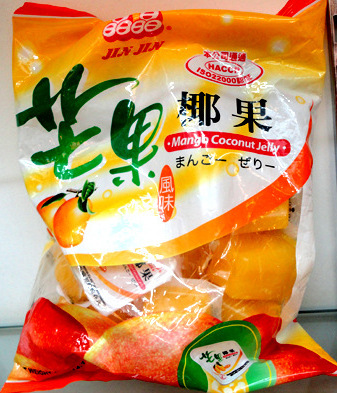 台湾进口食品 晶晶芒果椰果果冻布丁400g袋
