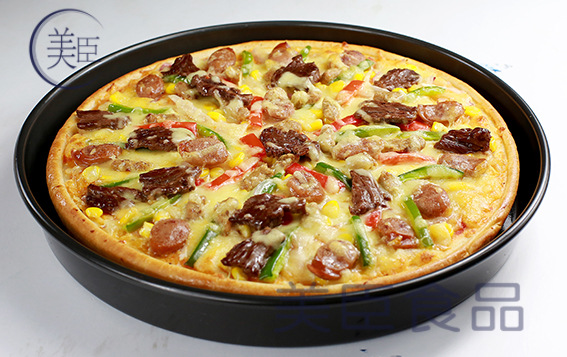 9寸法式牛肉比萨 披萨批发 冷冻食品