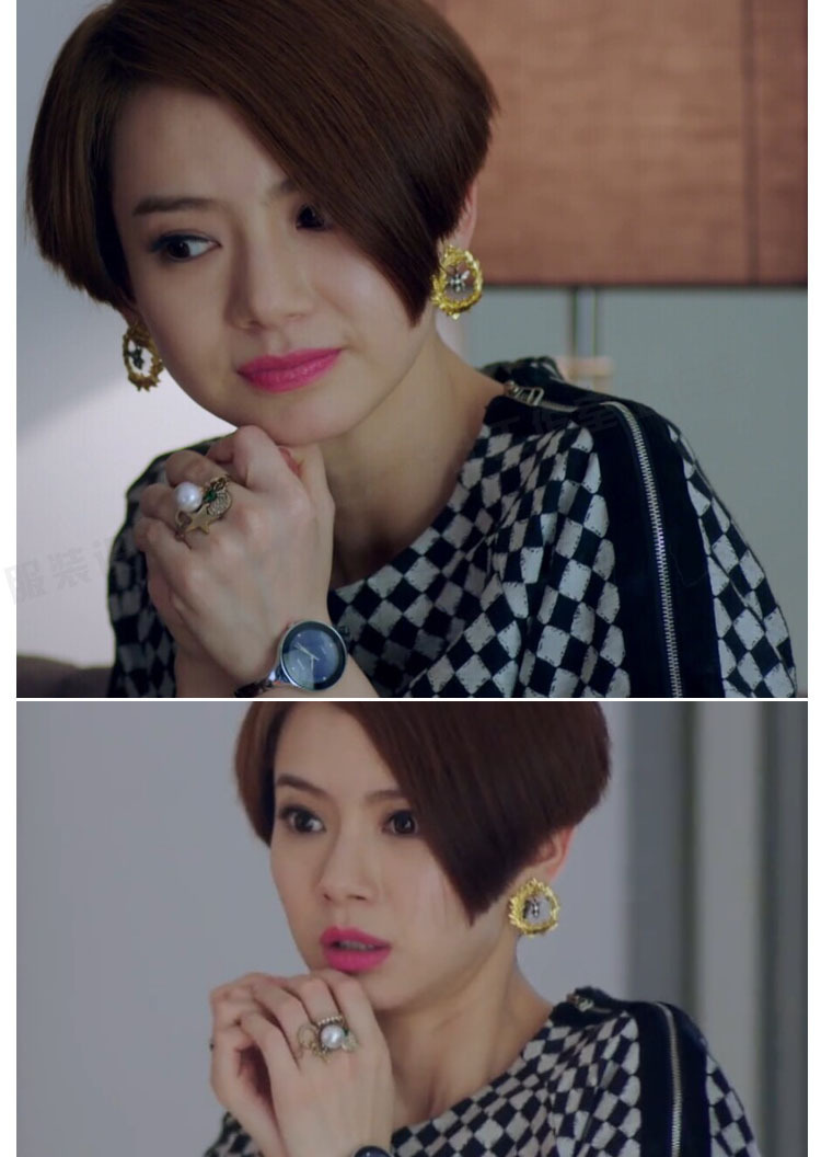 韩版批发 时尚新款 爱情回来了明亮戚薇同款耳环口红耳钉 5292