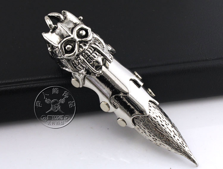 rj85摇滚舞台乐队朋克游戏cosplay关节长尖戒指指套 吸血鬼