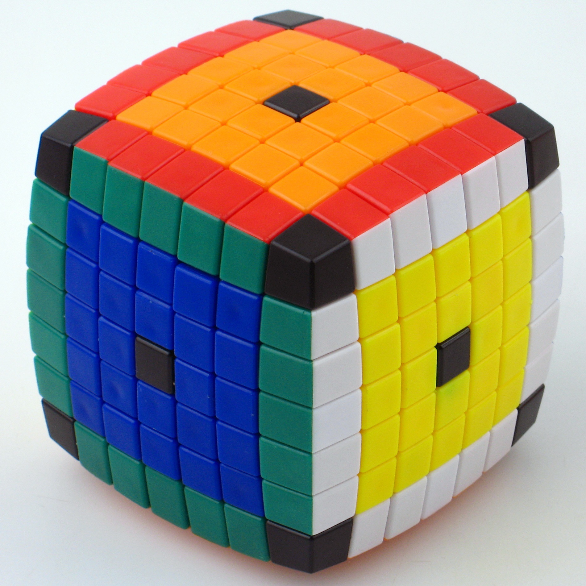 【蓝蓝7阶魔方彩色拼装】 lanlan 七阶魔方 7阶魔方