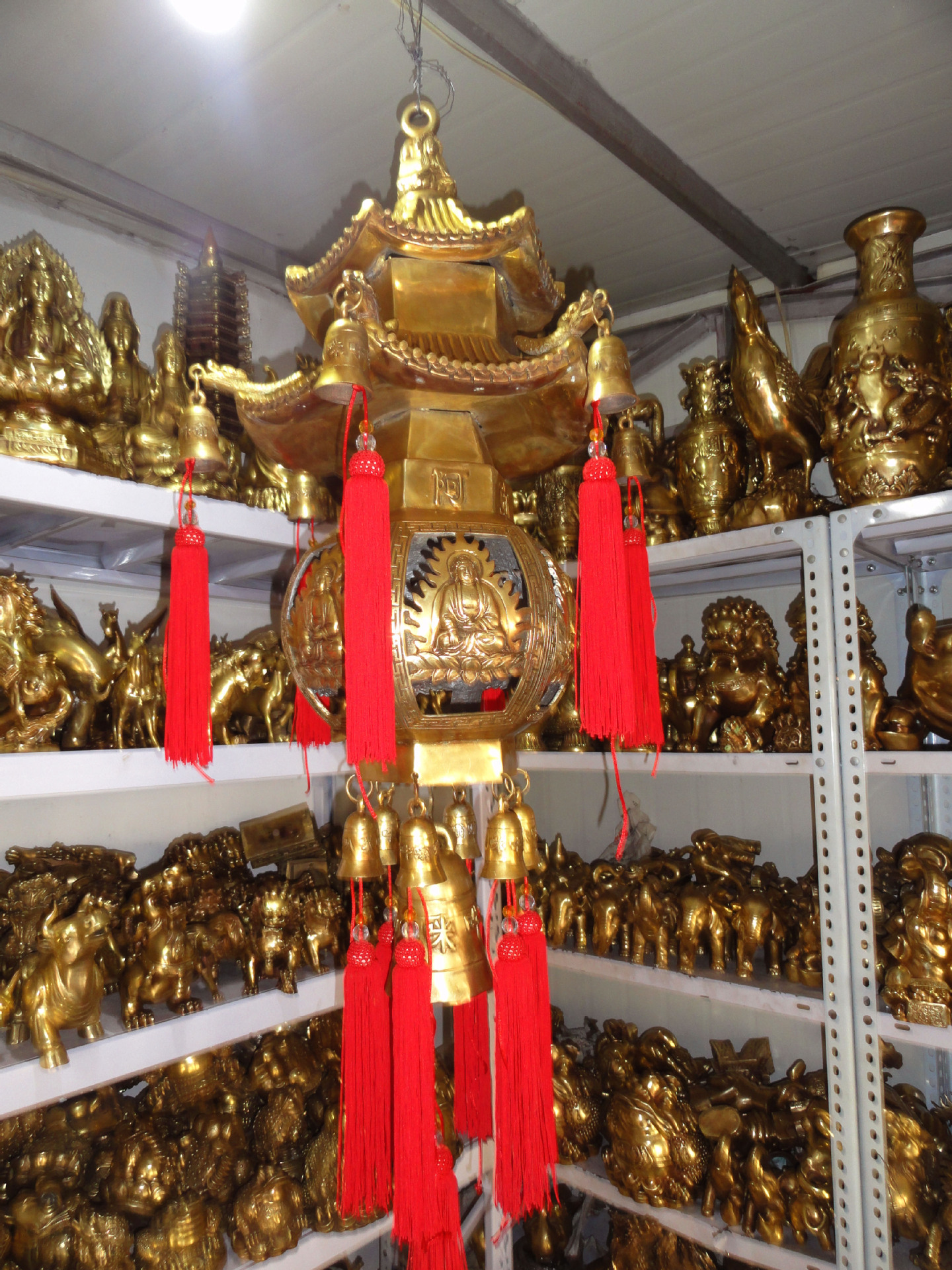 纯铜八角复古灯笼