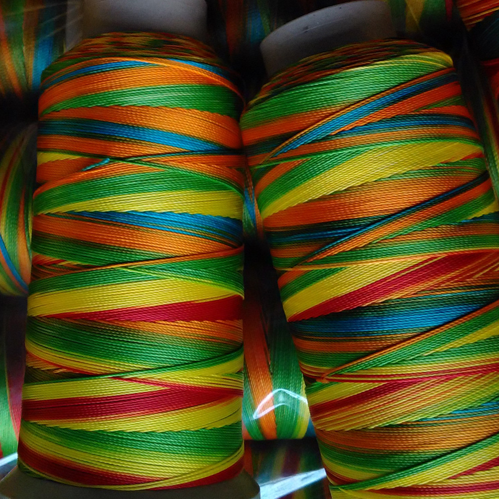供应七彩涤纶线/五彩缝纫线/段染pp线(图)