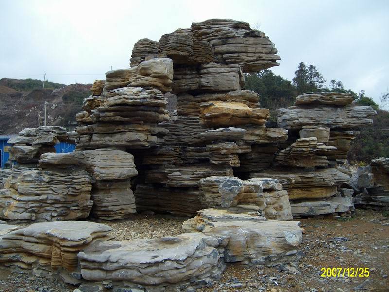 九鼎石业灵璧石摆件天然灵璧象形 仿真景观园林赤玉土假山石