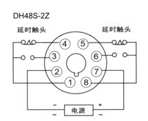 厂家ckikc继电器 dh48s数显时间继电器 多功能/循环继电器.