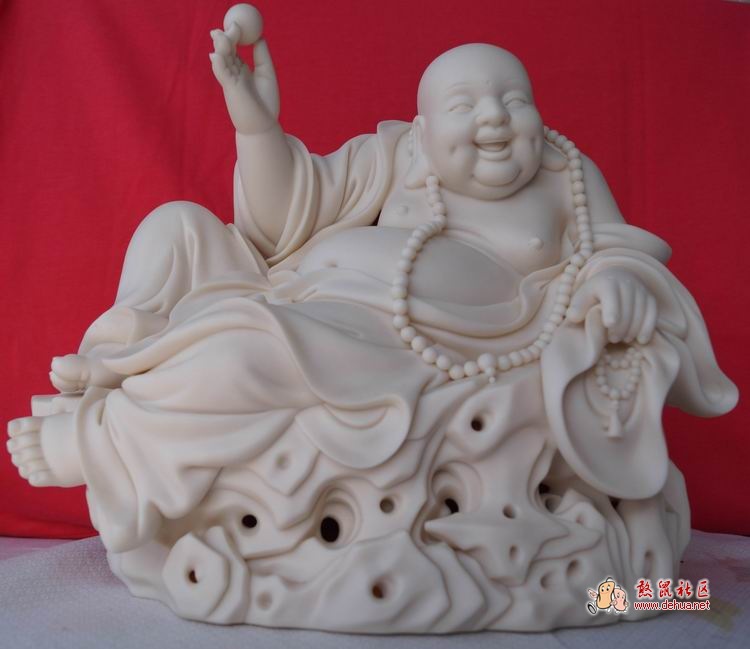苏清河大师珍贵弥勒瓷雕