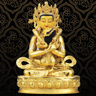 高31cm纯青铜鎏金24/本初佛金刚总持佛像