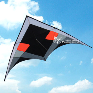 恒江风筝 潍坊风筝 剃刀风筝 树脂杆 伞布 微风风筝 易飞