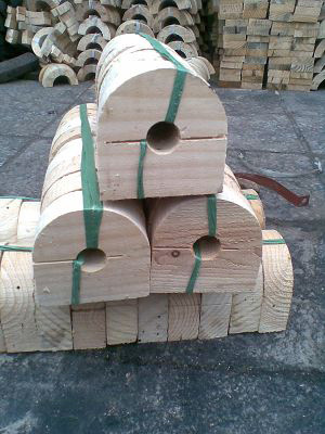 供应ktmt空调木托 dn76保冷垫木