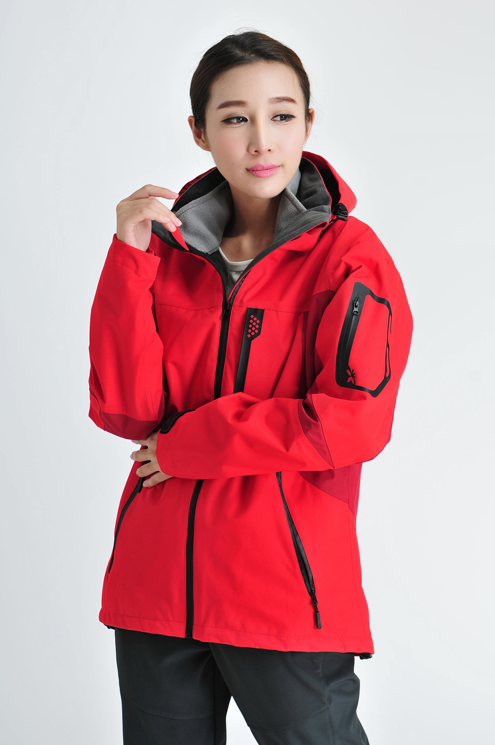 防风防雨透气保暖耐磨户外登山服 两件套三合一冲锋衣 批发定做