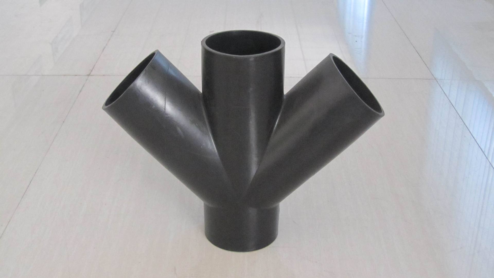 [厂家直销] 供应南风pe虹吸同层排水管件 双斜四通