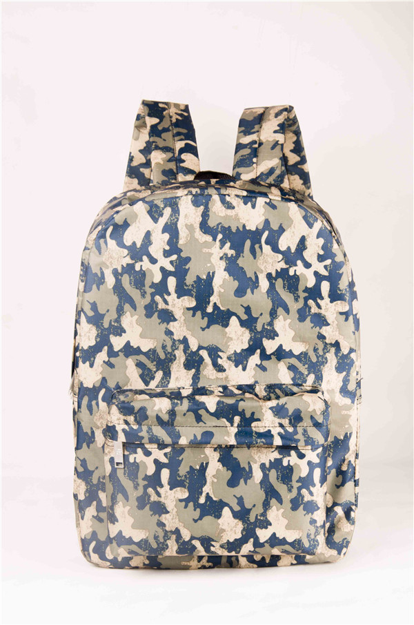 聚力箱包 正青春系列 时尚迷彩图案背包 外出旅游女士双肩包