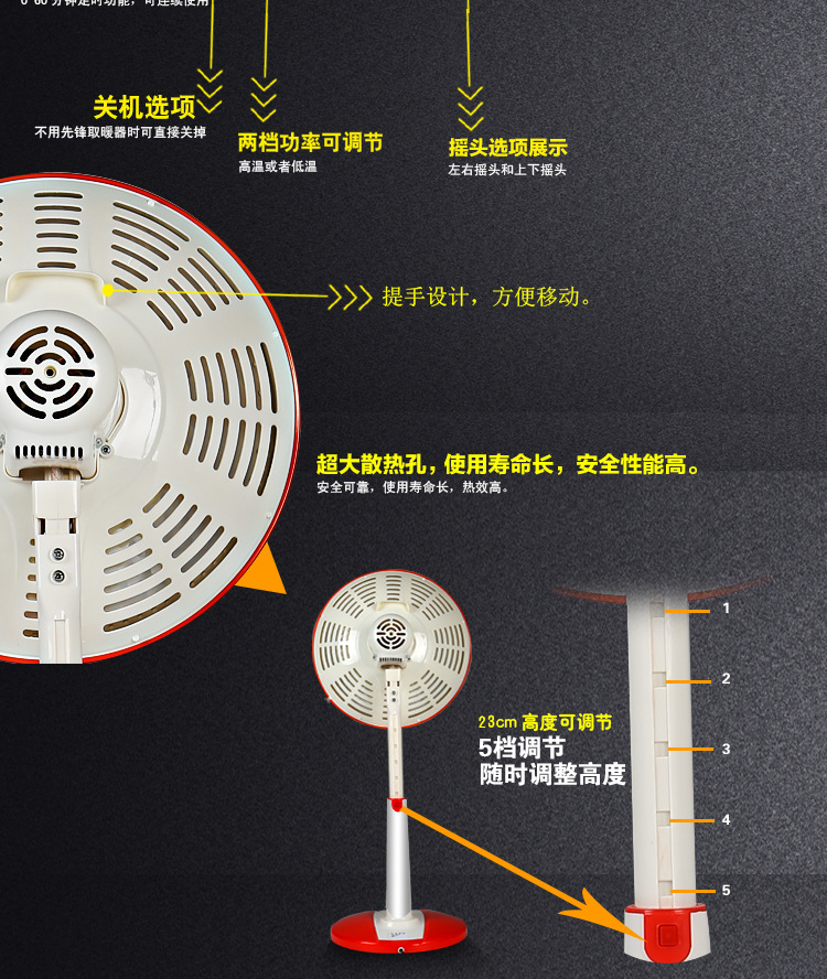 小太阳取暖器结构图图片