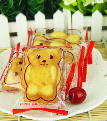 新品 泡吧熊仔蛋糕 全蛋加入 独立小包装称重 5斤/箱