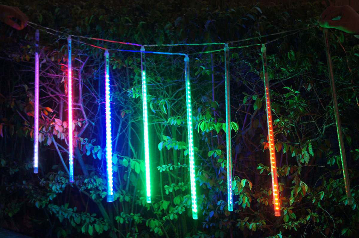 60公分套装单支流星雨 led流星灯管 户外防水挂树灯 厂家直销