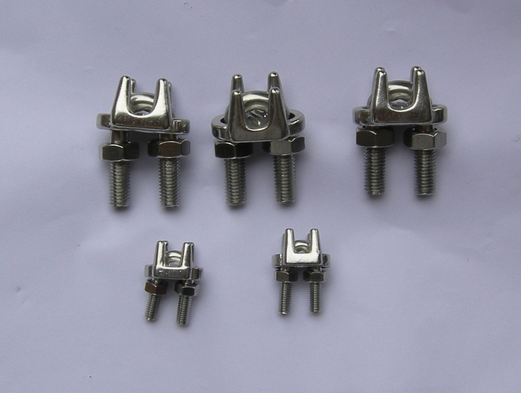 供应无棣不锈钢卡头,不锈钢钢丝绳扎头,绳卡,钢丝绳轧头