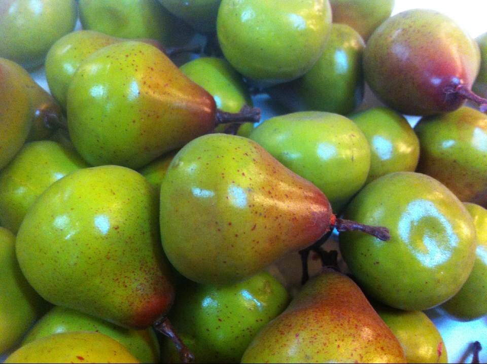 仿真工艺小水果仿真泡沫迷你青色梨子