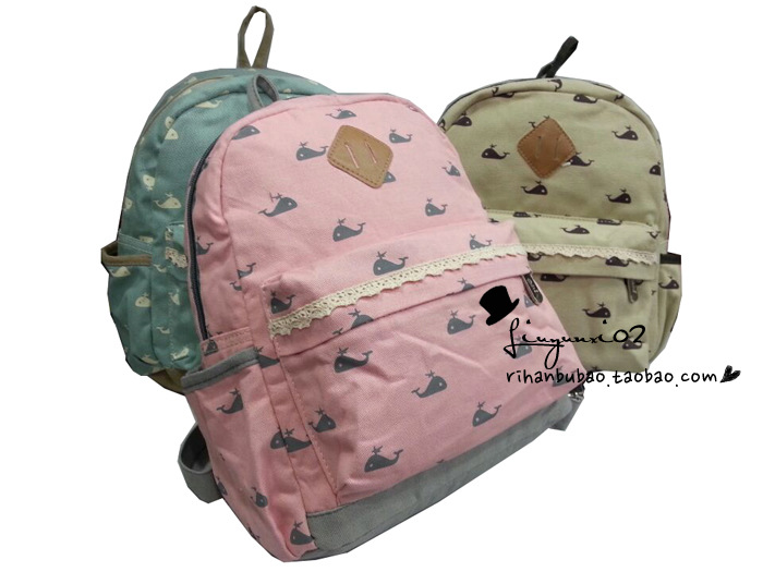 欧迪odie儿童书包双肩包幼儿园背包小学生书包花边海豚