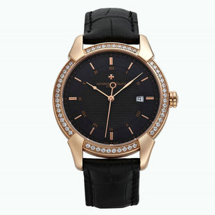 c/将诗丹顿手表 包18k金 镶钻 瑞士原装机械皮带男表tc103