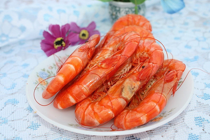 厂家直销熟带头虾 速冻海产品 开箱即食虾 10斤/箱