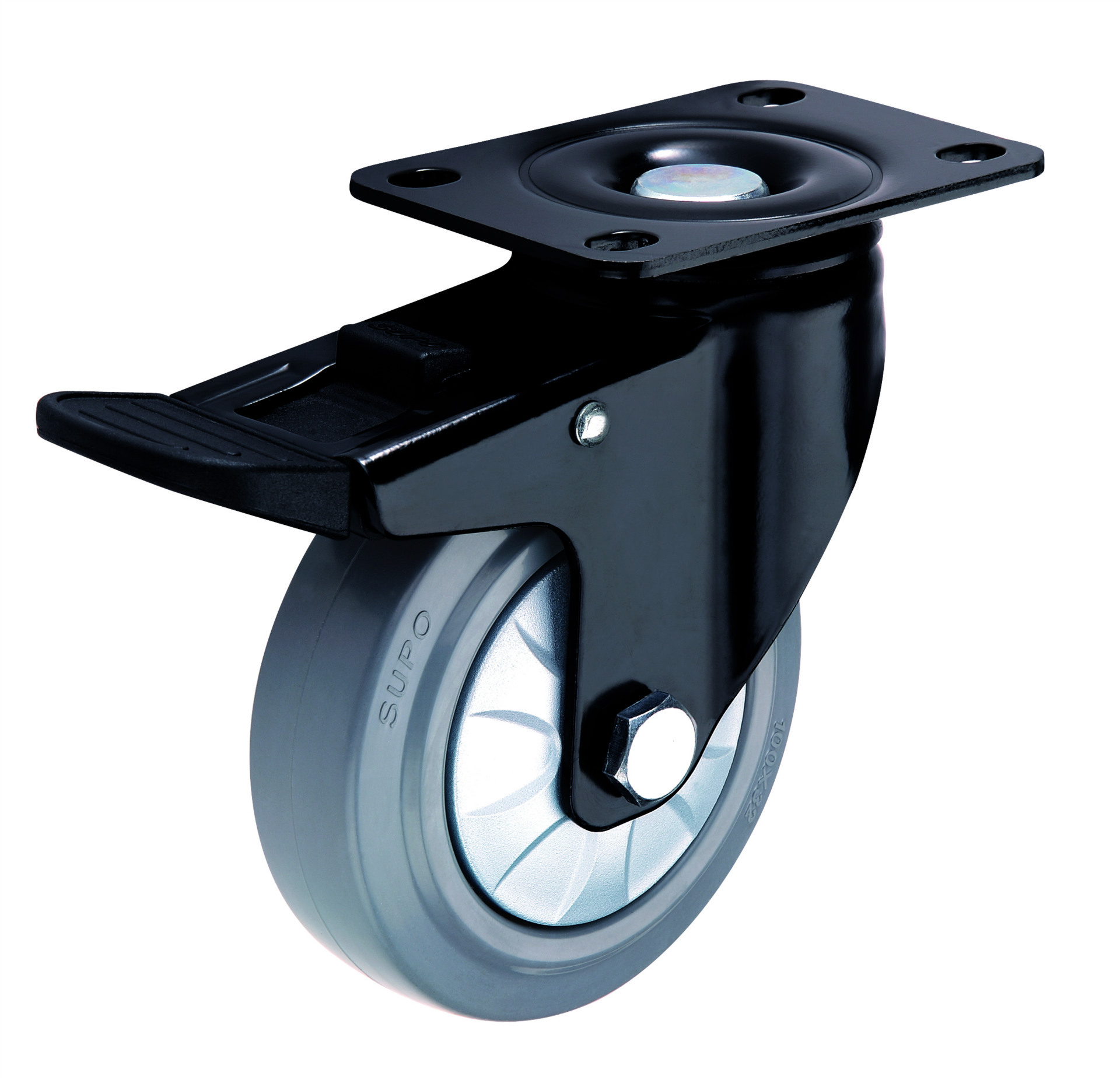 脚轮 天然高弹力静音 橡胶轮 万向轮轮 2寸 2.5寸3寸4寸5寸