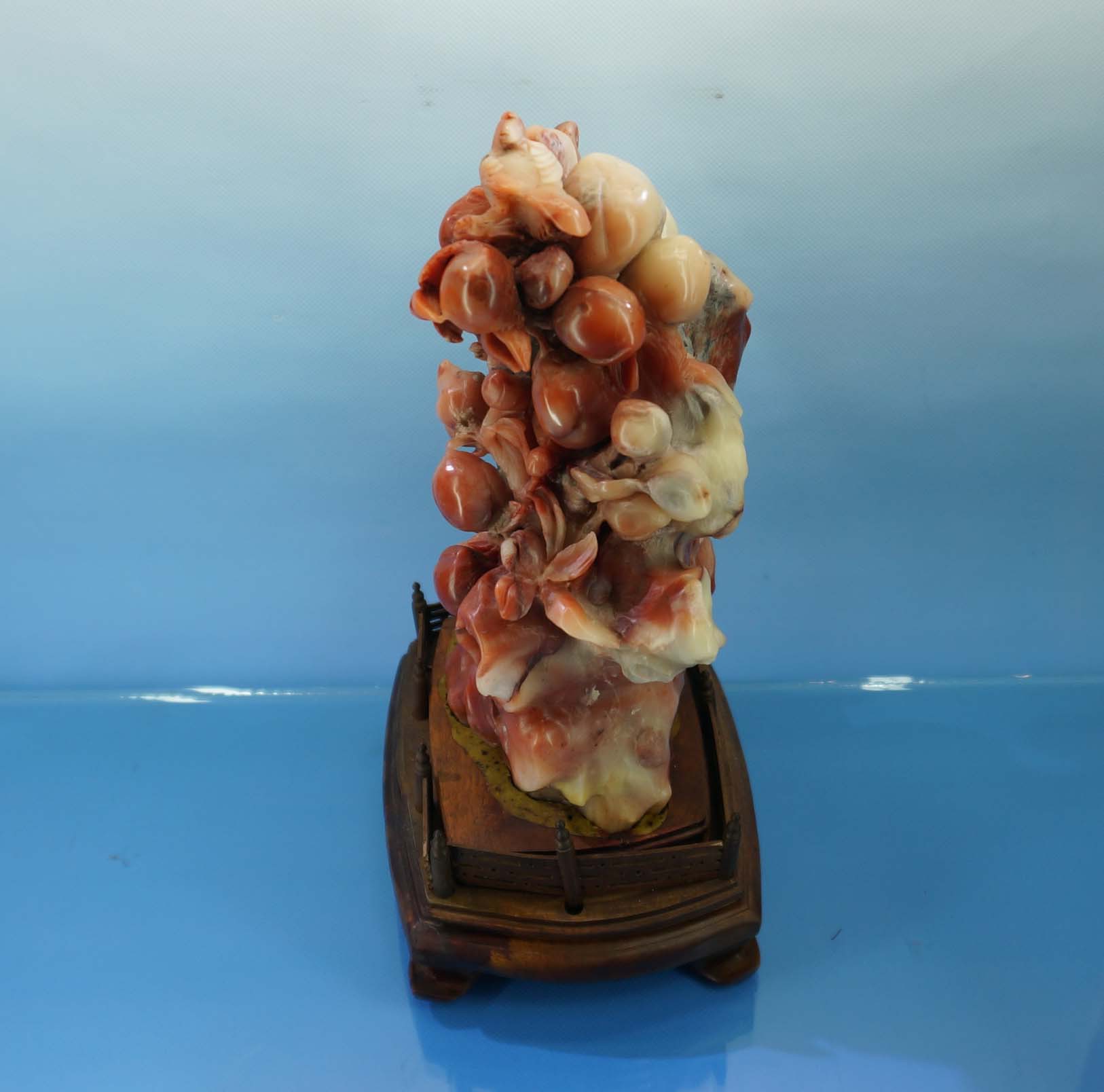 厂价批发天然石头雕刻品 福建寿山石摆件芙蓉石寿桃【硕果累累】