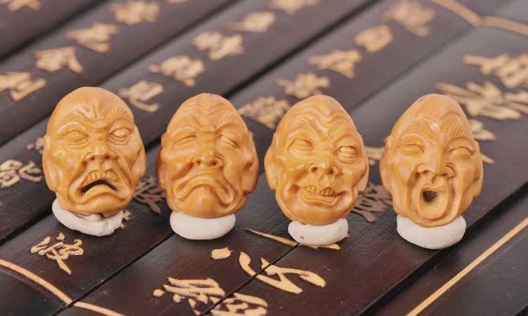 艾心款 橄榄核雕刻橄榄胡核雕精品十八罗汉手串手链仿苏工详情 - 中国