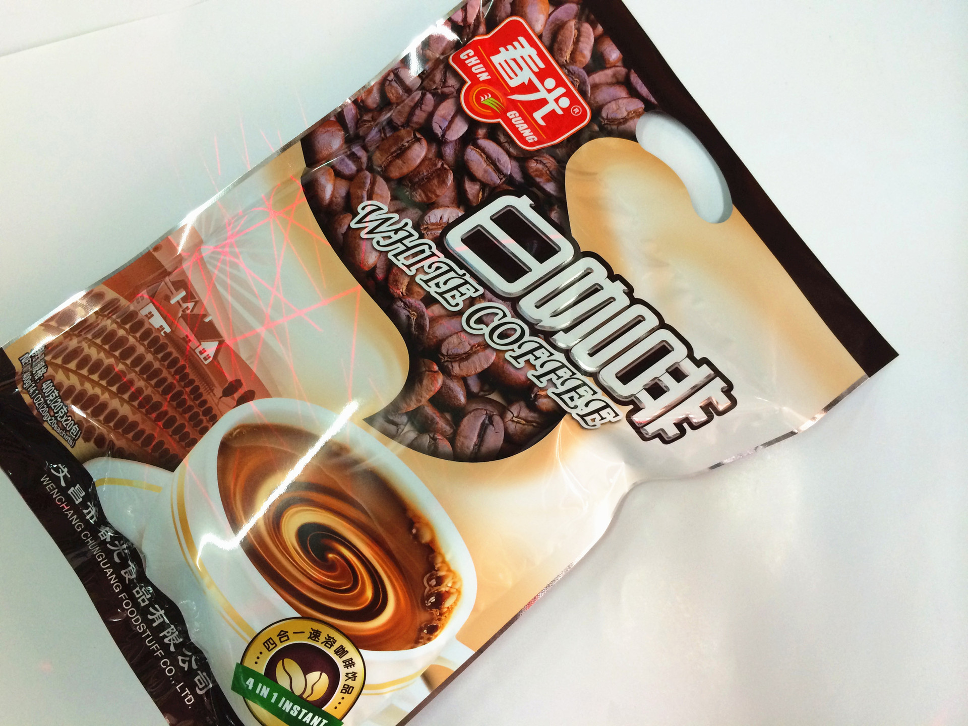 海南特产 春光食品 400g白咖啡(400gx10包/箱)