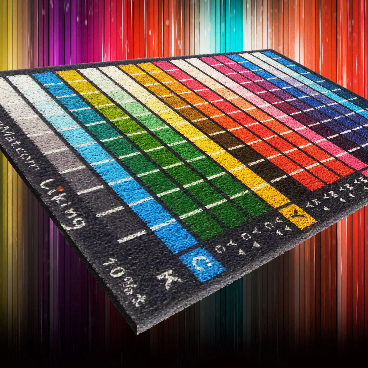 likingmat来客王 品牌形象广告地垫地毯 全彩印个性化定制彩垫