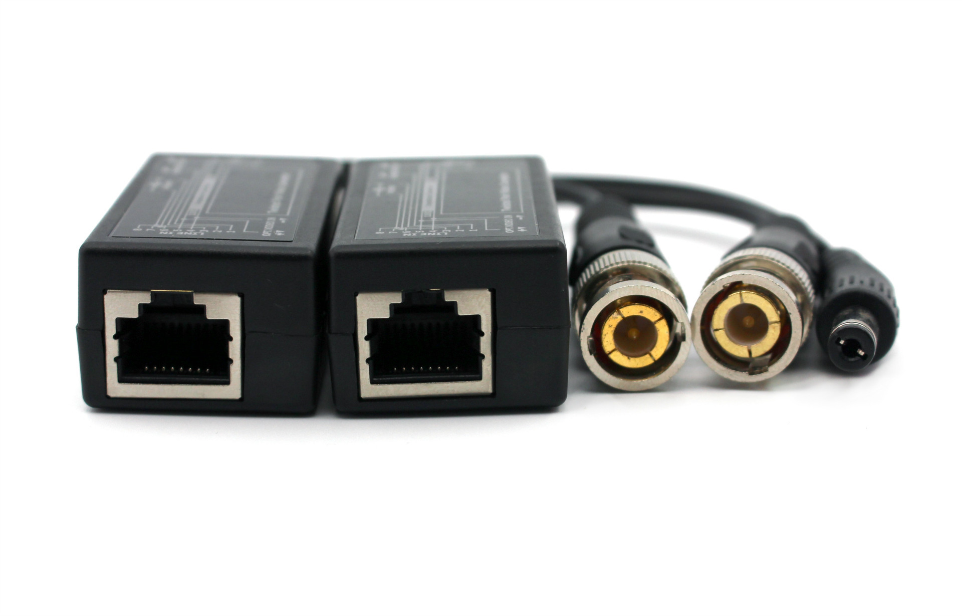 多功能双绞线传输器 抗干扰镀金头传输器 视频电源二合一传输器