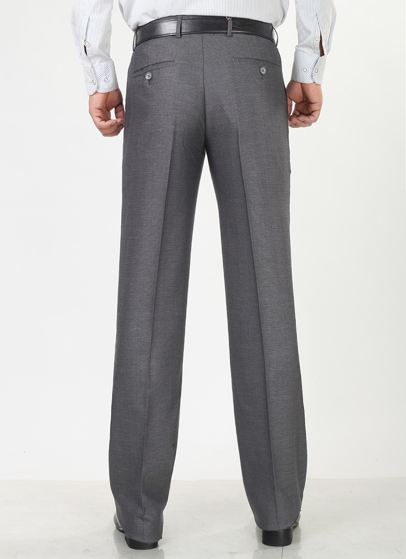 厂家批发 男式西裤 商务休闲亚麻西裤中老年男士大码直筒免烫西裤