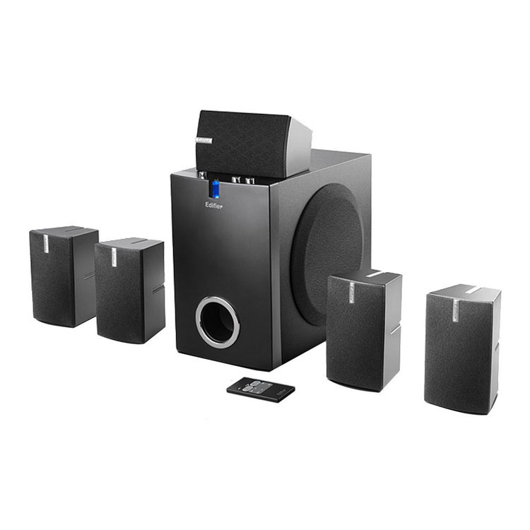 漫步者r351t07台式电脑音箱5.1音响声道家庭影院多媒体木质低音炮