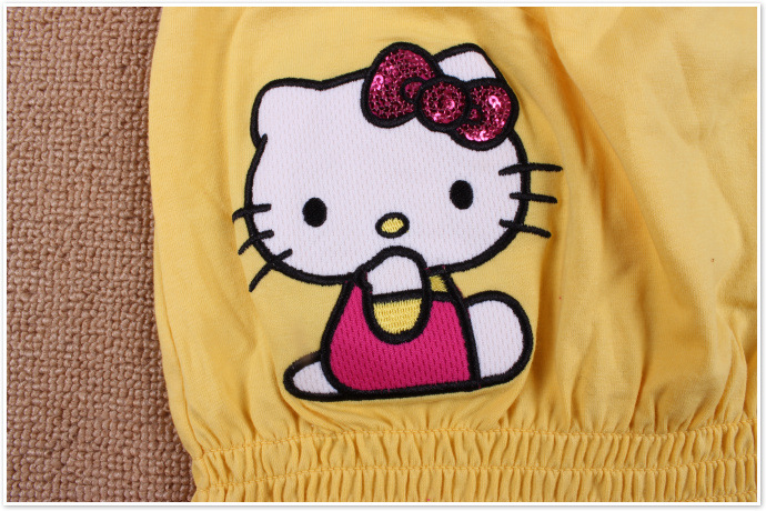 新品hellokitty外贸原单童装 女童吊带连体裤kt猫儿童连身裤