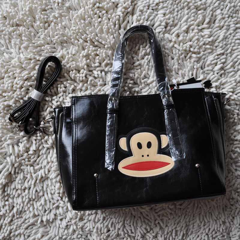 14批发love monkey/大嘴巴*猴pu款手提斜挎单肩多用包经典猴