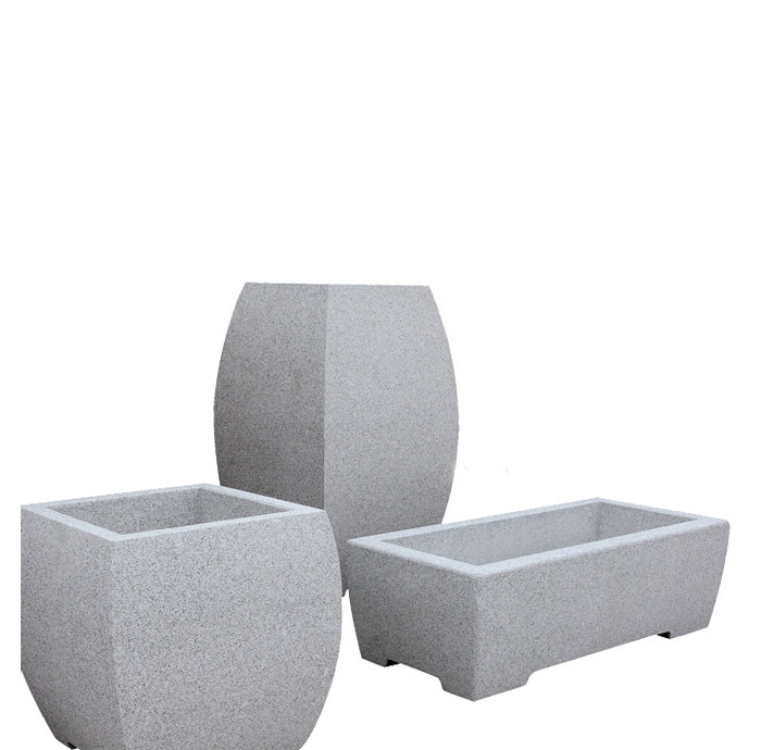 集祥石业花岗岩手工雕刻花盆 量大从优