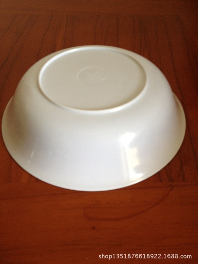 厂家直销密胺防瓷餐具 塑料圆形8寸平底碗 美耐皿饭碗菜碗 可定做