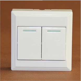 spk-004二联双控墙壁开关 明装家用开关